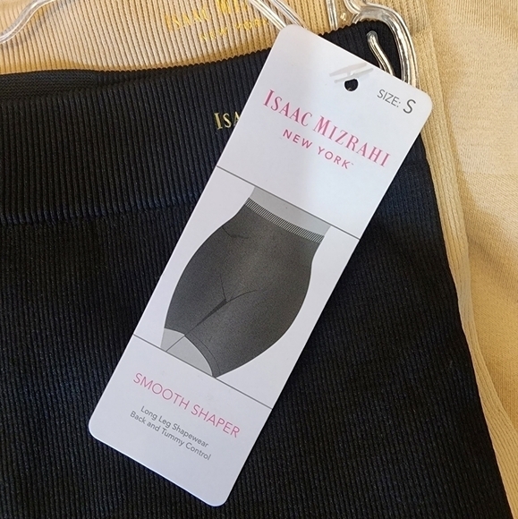 Isaac Mizrahi Long Leg Shapewear 2 Pack Back/Tummy Control Smooth Shaper. Size s - Picture 4 of 5
